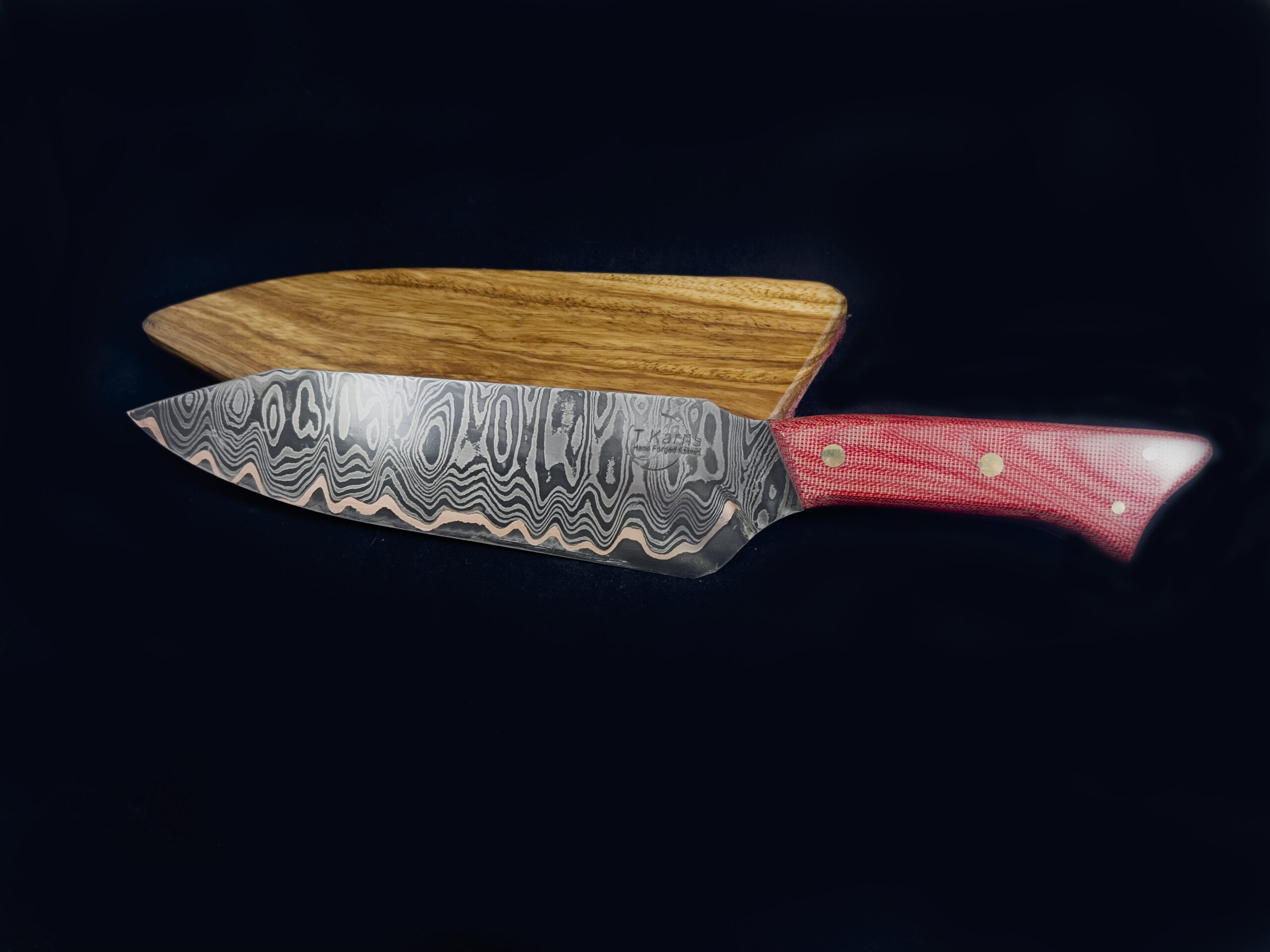 CuMai Chefs Knife Red